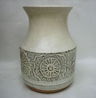 Rare Studio Pottery Vase By Nancy Pawel San Antonio Listed Artist