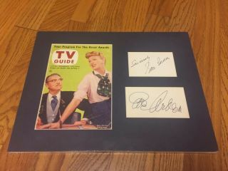 Gale Gordon And Eve Arden Autograph Tv Guide Our Miss Brooks Rare Auto