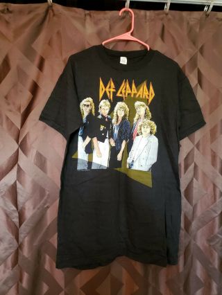 Def Leppard Vintage 1987 Hysteria Tour Concert T - Shirt Authentic