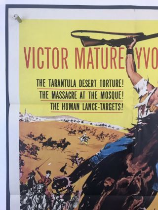 TIMBUKTU Movie Poster (Fine -) One Sheet 1958 Victor Mature Yvonne DeCarlo 3395 2