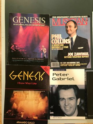 Genesis Peter Gabriel Phil Collins Books And Photos