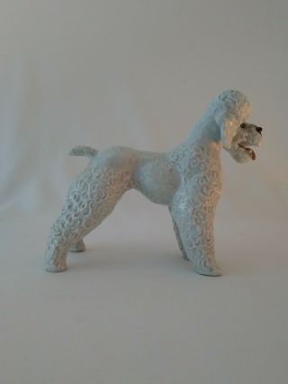 Rosenthal Porcelain White Poodle Dog Figurine F.  Heidenreich Made In Germany