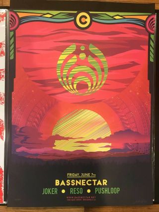 2019 Bassnectar Freestyle Sessions Friday Poster Print 1stbank Center