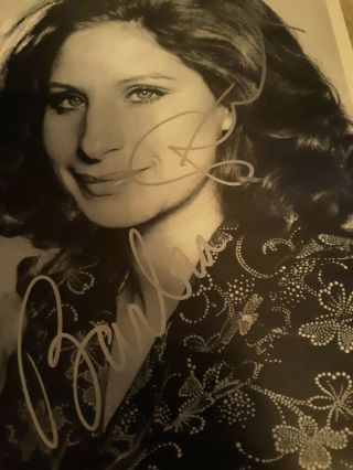 Barbara Streisand Autograph 8x10 no certificate hand signed 2