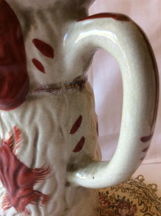 Classic Early Staffordshire Begging Dog Spaniel Pitcher 8