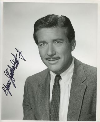 Efrem Zimbalist,  Jr.  - Great Young Closeup Photo - Signed In Person