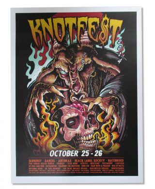 Slipknot 2 Piece Wall Poster Gift Set Official Heavy Metal Knotfest Hell 2