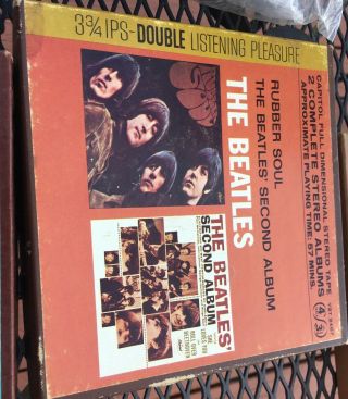 Rubber Soul And Beatles Second Album Reel To Reel Tape