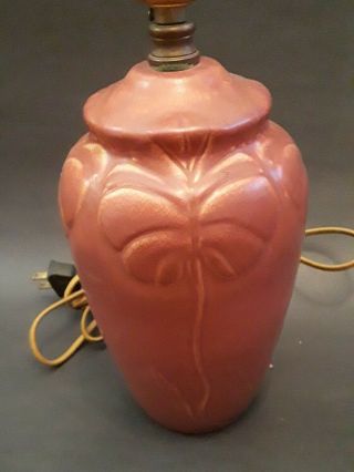 Arts And Crafts Pottery Lamp,  Van Briggle - Like Glaze