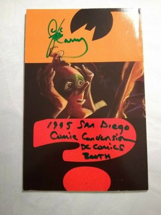 Jim Carrey Signed Comic Book Gotten At The 1995 Sdcc I Cant Find The Program