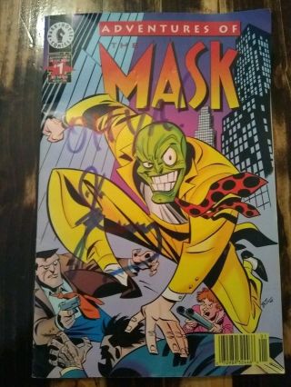 Jim Carrey Signed Comic Book The Mask Gotten At The 2015 San Diego Comic Con