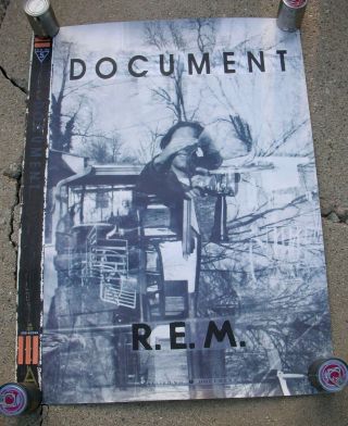 R.  E.  M.  Rem Document Large Us Promo Poster - 1987.
