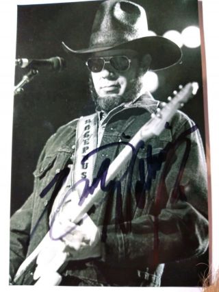 Hank Williams Jr Authentic Hand Signed Autograph 4x6 Photo - Music Legend
