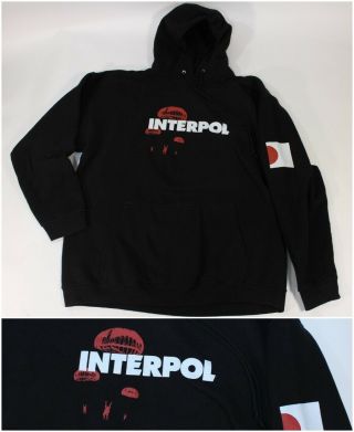Interpol Rock Band Hoodie Hooded Sweatshirt Black Post Punk Indie Paratroopers