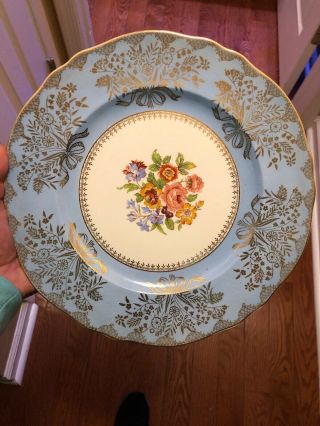 Vintage Steubenville 2050 Dinner Dishes Made In Usa 11” Plates Set Of 8
