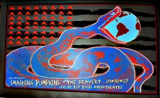 Smashing Pumpkins With The Bravery Concert Poster