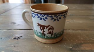 Nicholas Mosse Pottery 2.  75 " Mug Farm Cow Animal