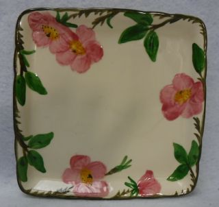 Franciscan China Desert Rose Usa Pattern Square Plate Or Tray - 8 - 1/4 "