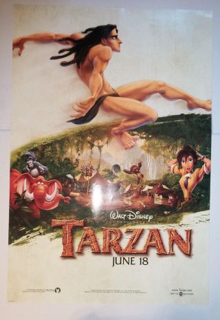 Tarzan (1999) Walt Disney Advance One - Sheet Movie Poster (27 " X40 ") D/s