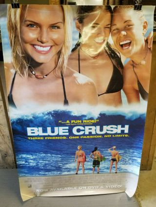 Blue Crush 2002 rolled 27x40 dvd promotional poster 3