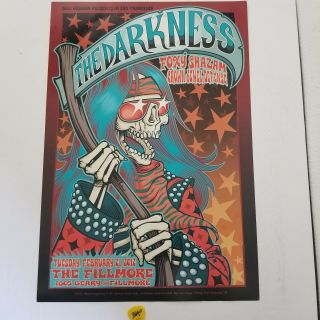 The Darkness Concert Poster Foxy Shazam Crown Jewel Defense 2012 Fillmore Rude