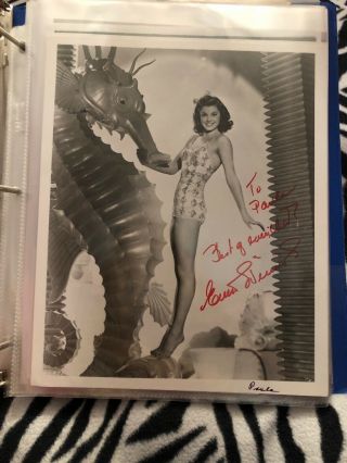 Esther Williams Signed Picture With Certificate Of Authenticity