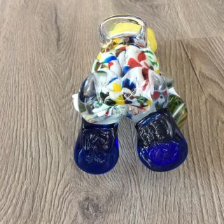 Vintage MURANO Glass Clown Drummer from Band set with Drum 7 