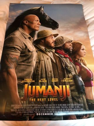 Jumanji The Next Level Theatrical Poster Ds 27x40 Near