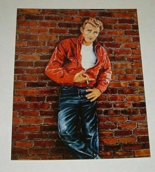 James Dean Rebel Colored Litho Poster - 16x20 - James Dean Found.  - 1989