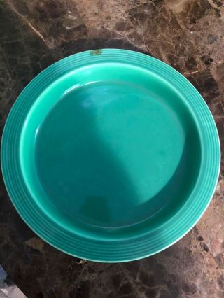 Vintage Fiestaware Relish Tray Base Green With Defects