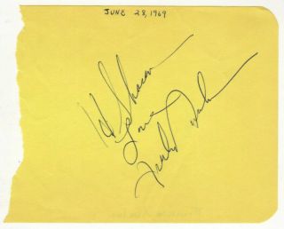 Frankie Avalon Cut Signature Autograph Venus Why Teen Pop Icon