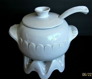 Vintage Frankoma Clay Pottery Plainsman Gold 3qt.  Soup Tureen