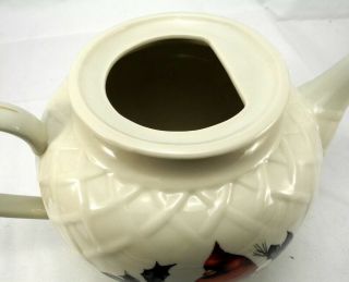 Lenox Winter Greetings Carved Teapot Cardinal 6