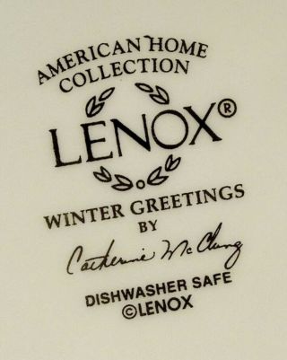 Lenox Winter Greetings Carved Teapot Cardinal 7