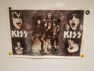 Kiss True Vintage Aucoin Poster 1977 23x35