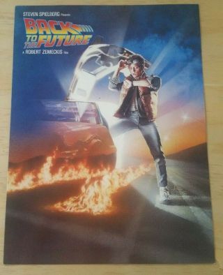 1985 Souvenir Preview Program For The Movie " Back To The Future "