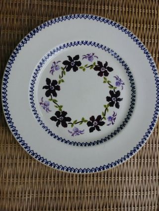 Nicholas Mosse Pottery 10 3/4 Inch Dinner Plate In Clematis Pattern $45.  99