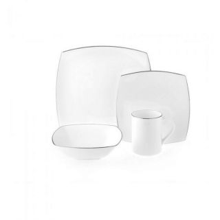 4 Piece Place Setting Mikasa Couture Platinum Brand - Low Fast