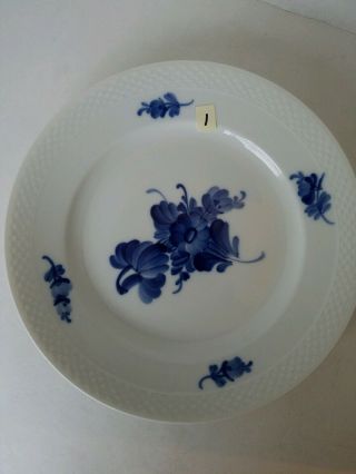 Royal Copenhagen Blue Flowers Braided Dinner Plate 10 1/8 " Pattern 8097