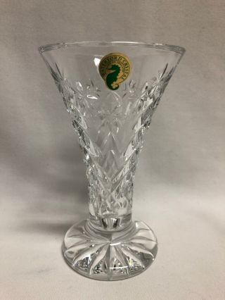 Waterford Crystal Happy Holidays Christmas Vase 5 7/8 "
