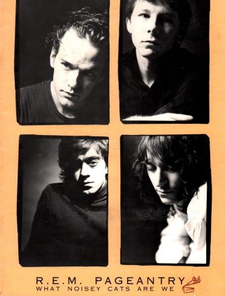 R.  E.  M.  1986 Pageantry Tour Concert Program Book / Michael Stipe / Nmt 2