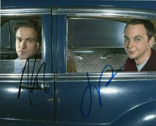 Autographed Johnny Galecki & Jim Parsons Signed 8 X 10 Photo Big Bang