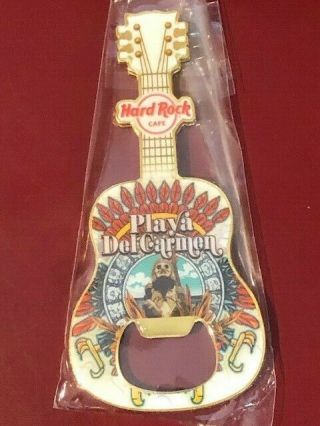 Hard Rock Cafe Playa Del Carmen Guitar Bottle Opener Magnet