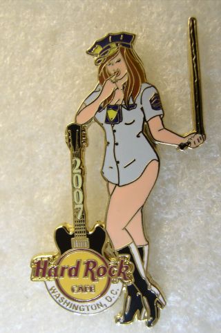 Washington Dc,  Hard Rock Cafe Pin,  Sexy Police Girl,  Htf