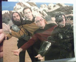 Jim Parsons signed Big Bang Theory 8 x 10 star trek cosplay still 2