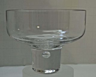 Kosta Pre Boda Mambo Pippi Clear Goblet Bowl Vase Signed V.  Lindstrand Numbered
