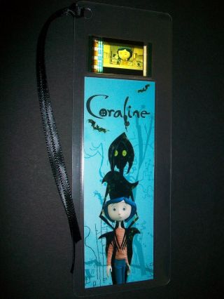 Coraline Movie Film Cell Bookmark Memorabilia Compliments Dvd Poster Vhs