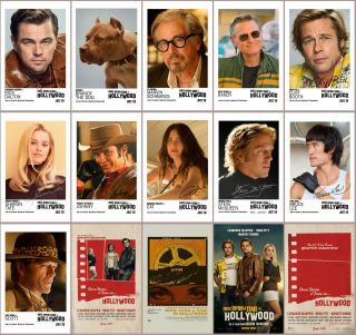 15pcs Once Upon A Time In Hollywood Movie 2019 Mirror Surface Promo Card Sticker
