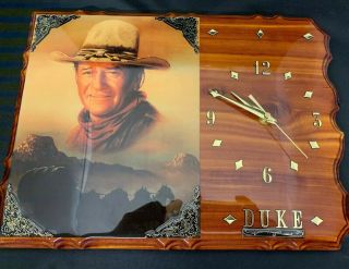 John Wayne Wall Clock Duke 14” X 11”