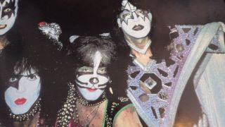 MUSIC POSTER KISS Rare Vintage 24x36 1980 ' s UK Import Gene Simmons NOS 4